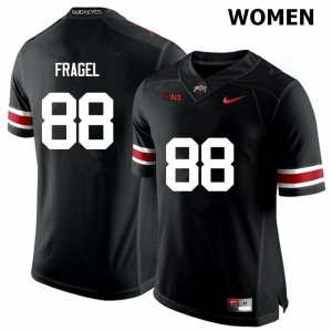 NCAA Ohio State Buckeyes Women's #88 Reid Fragel Black Nike Football College Jersey KOS6745GH